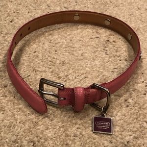 EUC Coach Leather Dog Collar